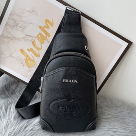 Мужская сумка PRADA из кожи бычка, модель 6080 Очень стильный, из