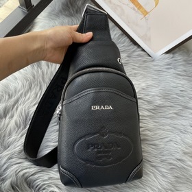 Мужская сумка PRADA из кожи бычка, модель 6080 Очень стильный, из