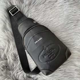 Мужская сумка PRADA из кожи бычка, модель 6080 Очень стильный, из
