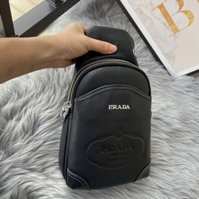 Мужская сумка PRADA из кожи бычка, модель 6080 Очень стильный, из