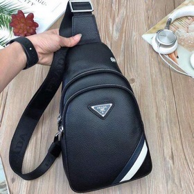 PRADA Летний поясной кожаный чехол для документов из кожи первого