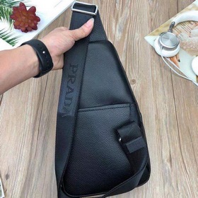 PRADA Летний поясной кожаный чехол для документов из кожи первого