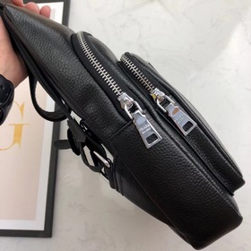 PRADA Мужская сумка на грудь, модель 8762, изготовлена из натурал