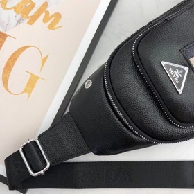 PRADA Мужская сумка на грудь, модель 8762, изготовлена из натурал