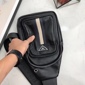 PRADA Мужская сумка на грудь, модель 8762, изготовлена из натурал