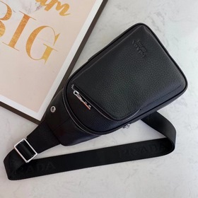 Мужская сумка Prada, изготовленная из импортной кожи, модель 5056