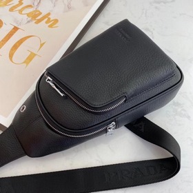 Мужская сумка Prada, изготовленная из импортной кожи, модель 5056