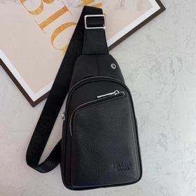 Мужская сумка Prada, изготовленная из импортной кожи, модель 5056