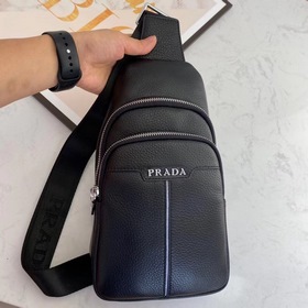 Мужская сумка PRADA из импортной телячьей кожи, модель 6035 Изгот