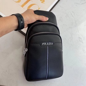 Мужская сумка PRADA из импортной телячьей кожи, модель 6035 Изгот