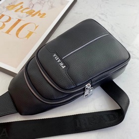 Мужская сумка PRADA из импортной телячьей кожи, модель 6035 Изгот