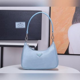 PRADA сумка Hobo с ручкой из кожи под крокодил, модель 1BC204 Из
