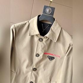 PRADA  Повседневная куртка-плащ  Новая куртка-толстовка из имп