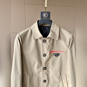 PRADA  Повседневная куртка-плащ  Новая куртка-толстовка из имп