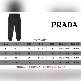 PRADA Весенне-летние брюки Ткань с черно-белым клетчатым узором,