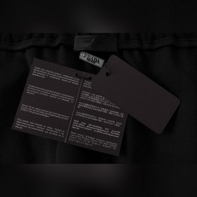 PRADA Весенние брюки Небольшие треугольные элементы на передних к