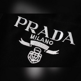 PRADA Весенние брюки Новая модель Спереди на карманах небольшие т