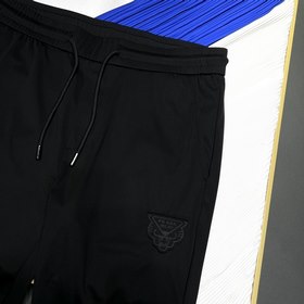 Классические брюки с логотипом бренда Prada Изготовлены из ткани