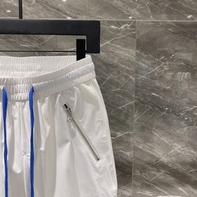 Классические брюки с логотипом бренда Prada Ткань изготовлена зак