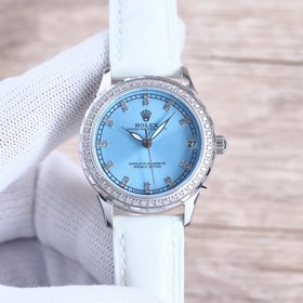 Роскошные женские часы Rolex 33 мм с тремя стрелками, сверхярким 