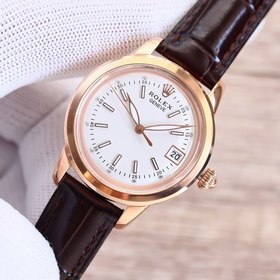 Rolex ROLEX Модные женские часы с тремя стрелками Простые три ст