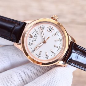 Rolex ROLEX Модные женские часы с тремя стрелками Простые три ст