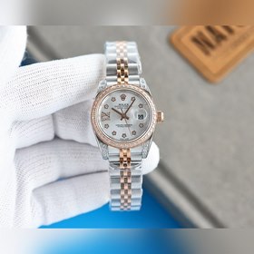Женские часы Rolex ① Корпус размером 28 мм, изготовленный из нерж