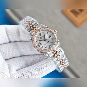 Женские часы Rolex ① Корпус размером 28 мм, изготовленный из нерж