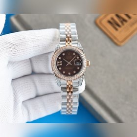 Женские часы Rolex ① Корпус размером 28 мм, изготовленный из нерж