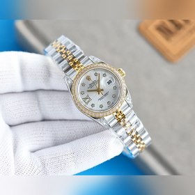 Женские часы Rolex ①Корпус размером 28 мм, изготовленный из нержа