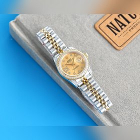 Женские часы Rolex ①Корпус размером 28 мм, изготовленный из нержа
