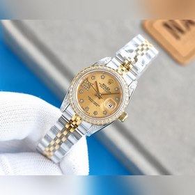 Женские часы Rolex ①Корпус размером 28 мм, изготовленный из нержа