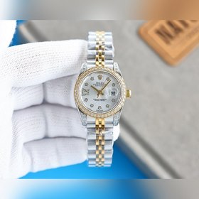 Женские часы Rolex ①Корпус размером 28 мм, изготовленный из нержа