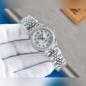Женские часы Rolex ①Корпус размером 28 мм, изготовленный из нержа