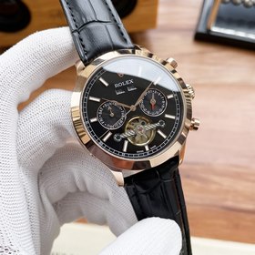 Роскошные мужские часы Rolex 42*13 мм Многофункциональный дизайн,