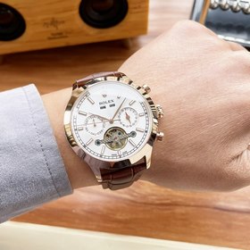 Роскошные мужские часы Rolex 42*13 мм Многофункциональный дизайн,