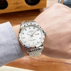 Роскошные мужские часы Rolex 42*13 мм Классический дизайн с тремя