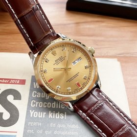 Роскошные мужские часы Rolex 42*13 мм Классический дизайн с тремя