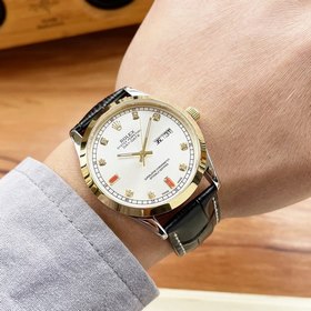 Роскошные мужские часы Rolex 42*13 мм Классический дизайн с тремя