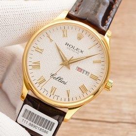 Роскошные мужские часы Rolex Классический дизайн с тремя стрелкам