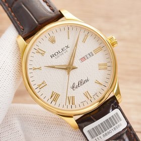 Роскошные мужские часы Rolex Классический дизайн с тремя стрелкам