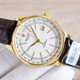 Роскошные мужские часы Rolex Классический дизайн с тремя стрелкам