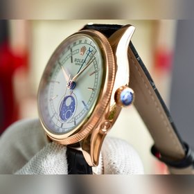 Rolex Базель Серия Cellini с фазами Луны Циферблат отображает фа