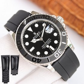 Rolex Yacht-Master (YM, белый корпус керамическим безелем и резин