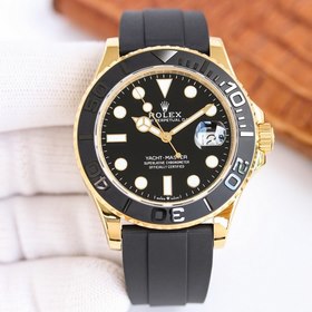 Rolex Yacht-Master (YM, белый корпус керамическим безелем и резин