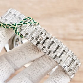 Мужские часы OLEX Rolex с полным бриллиантовым покрытием, диаметр