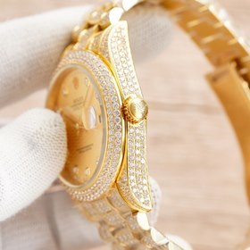 Мужские часы OLEX Rolex с полным бриллиантовым покрытием, диаметр