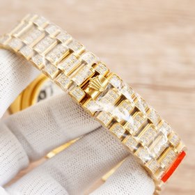 Мужские часы OLEX Rolex с полным бриллиантовым покрытием, диаметр
