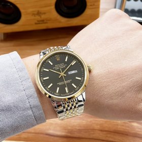 Роскошные мужские часы Rolex Классический дизайн с тремя стрелкам