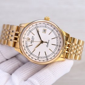 Роскошные мужские часы Rolex с классическим дизайном с тремя стре